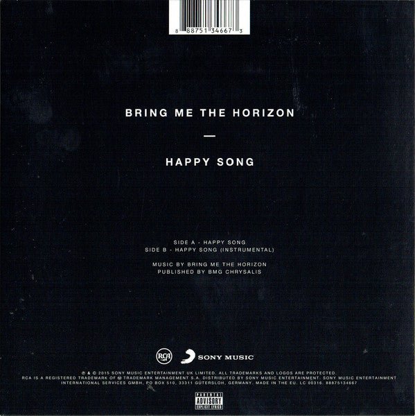 USED: Bring Me The Horizon - Happy Song (7", Single) - Used - Used