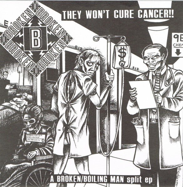 USED: Broken (2) / Boiling Man - They Won't Cure Cancer!! / Mr. Rat Race (7", EP) - Used - Used