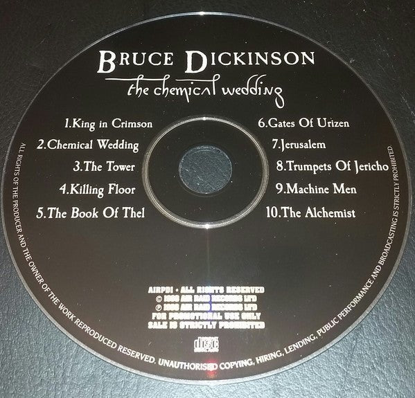 USED: Bruce Dickinson - The Chemical Wedding (CD, Album, Promo) - Used - Used
