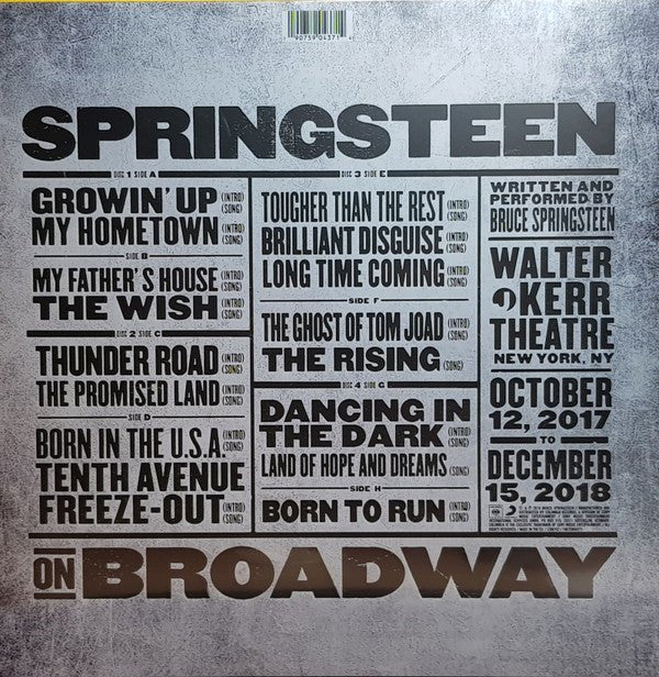 USED: Bruce Springsteen - Springsteen On Broadway (4xLP, Album) - Used - Used