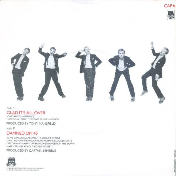 USED: Captain Sensible - Glad It's All Over / Damned On 45 (7", Single) - Used - Used