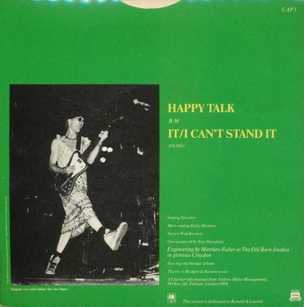 USED: Captain Sensible - Happy Talk (7", Single) - Used - Used