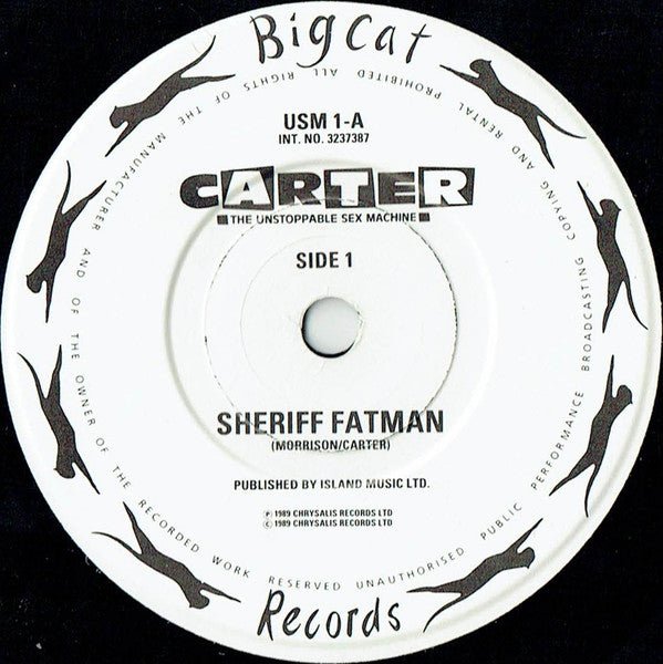 USED: Carter The Unstoppable Sex Machine - Sheriff Fatman (7") - Used - Used