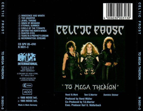 USED: Celtic Frost - To Mega Therion (CD, Album, RE) - Used - Used
