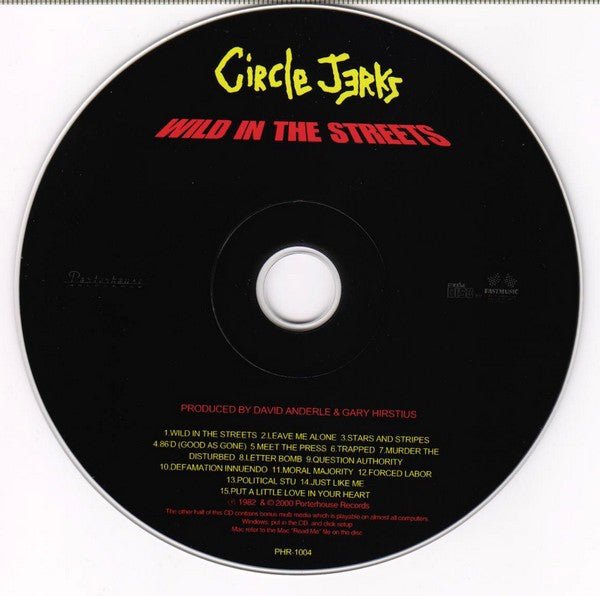 USED: Circle Jerks - Wild In The Streets (CD, Album, Enh, RE) - Used - Used