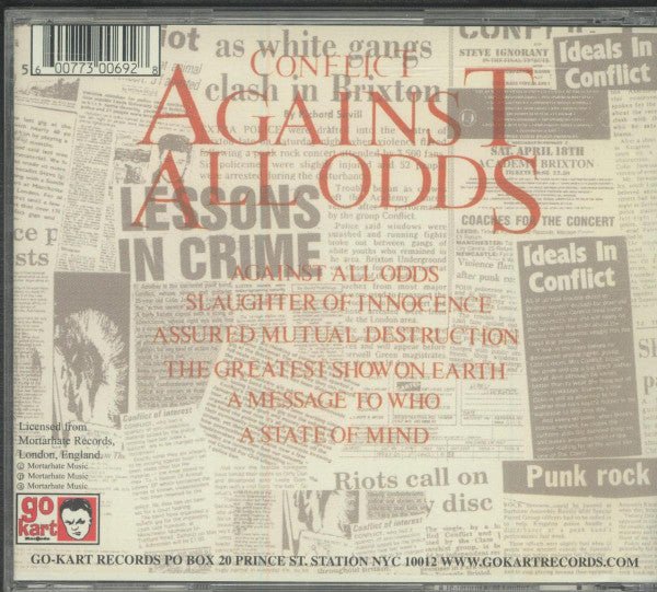 USED: Conflict (2) - Against All Odds (CD, Album, RE) - Used - Used