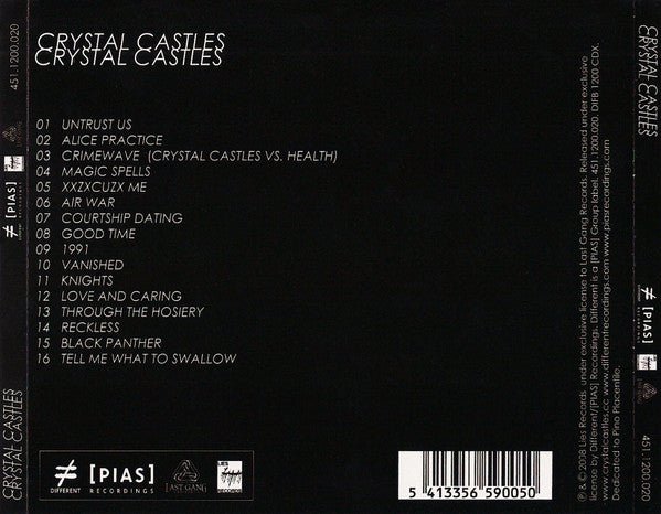 USED: Crystal Castles - Crystal Castles (CD, Album) - Used - Used