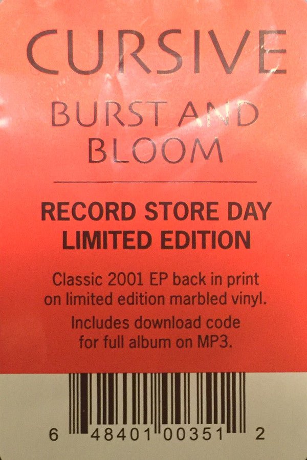 USED: Cursive - Burst And Bloom (12", EP, Ltd, RE, Yel) - Used - Used