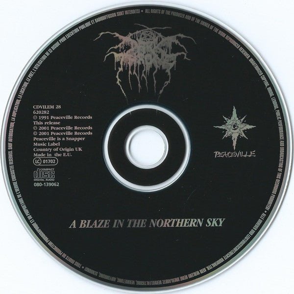 USED: Darkthrone - A Blaze In The Northern Sky (CD, Album, RE, Sli) - Used - Used