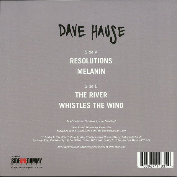 USED: Dave Hause - Resolutions (7", Ltd, Cle) - Used - Used