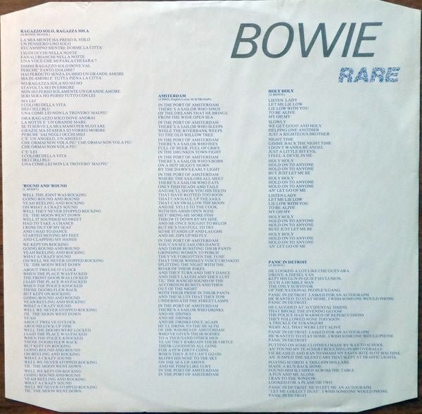 USED: David Bowie - Rare (LP, Comp) - RCA