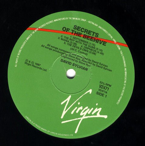 USED: David Sylvian - Secrets Of The Beehive (LP, Album) - Used - Used