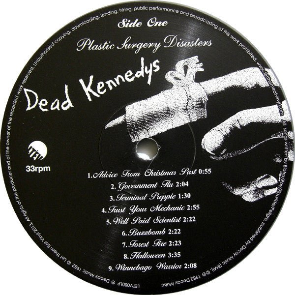 USED: Dead Kennedys - Plastic Surgery Disasters (LP, Album, Ltd, RE, Gre) - Used - Used