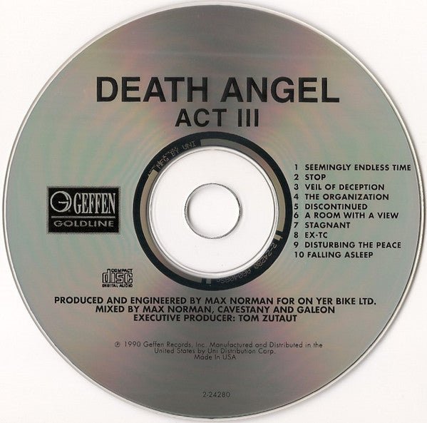 Buy Death Angel : Act III (CD, Album, RE, Uni) Used – Specialist