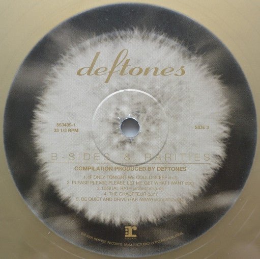 USED Deftones B Sides Rarities LP Comp Gol LP S Sided Comp Etch Gol DVD