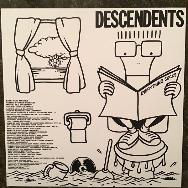 USED: Descendents - Everything Sucks (LP, Album, Ltd, RP, Whi) - Epitaph