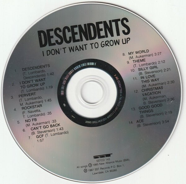 USED: Descendents - I Don't Want To Grow Up (CD, Album, RE) - Used - Used