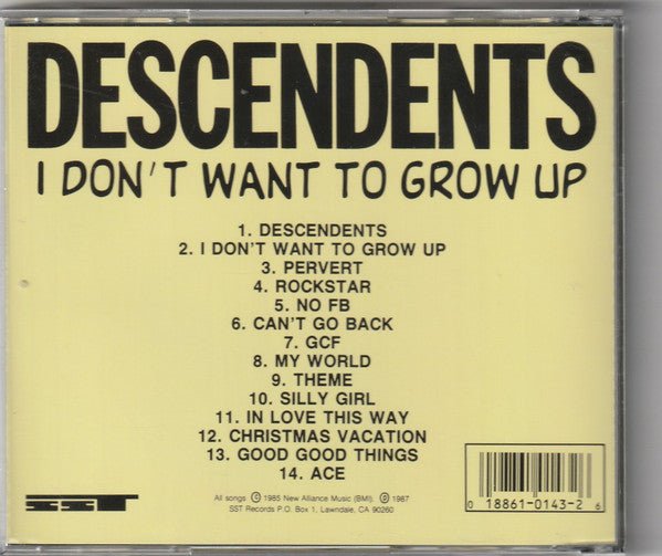 USED: Descendents - I Don't Want To Grow Up (CD, Album, RE) - Used - Used