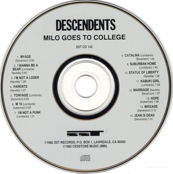 USED: Descendents - Milo Goes To College (CD, Album, RE) - Used - Used