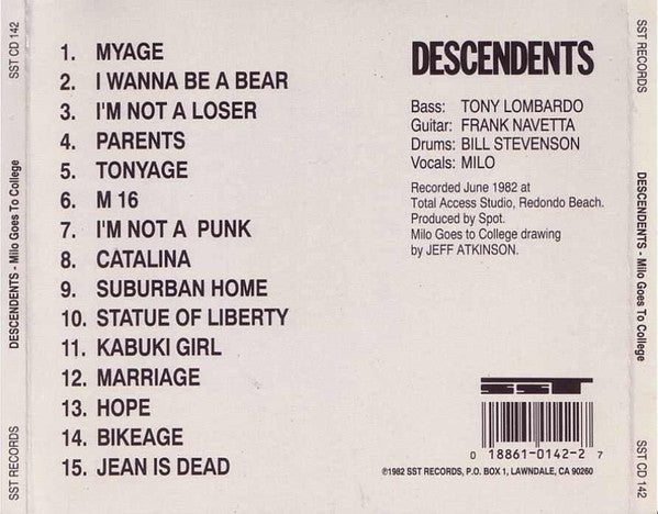 USED: Descendents - Milo Goes To College (CD, Album, RE) - Used - Used