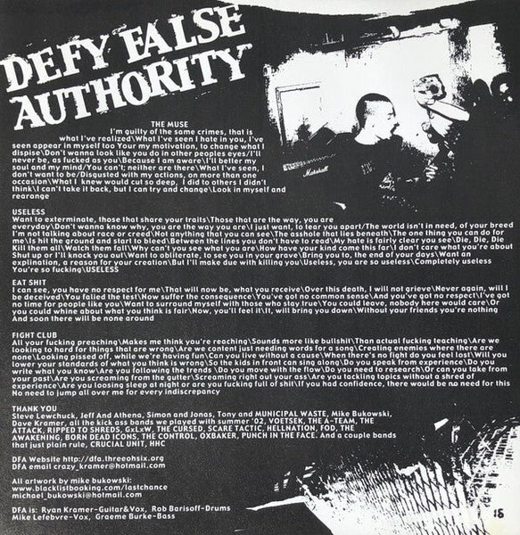USED: DFA* - Defy False Authority (LP) - Used - Used