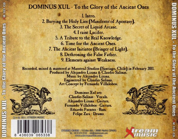 USED: Dominus Xul - To The Glory Of The Ancient Ones (CD, Album) - Used - Used