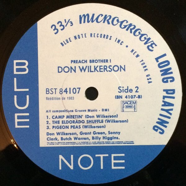 USED: Don Wilkerson - Preach Brother! (LP, Album, RE) - Blue Note, Pathé Marconi EMI