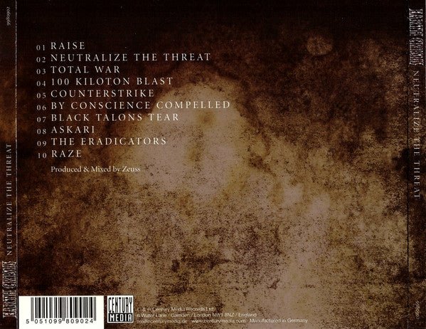USED: Earth Crisis - Neutralize The Threat (CD, Album) - Used - Used