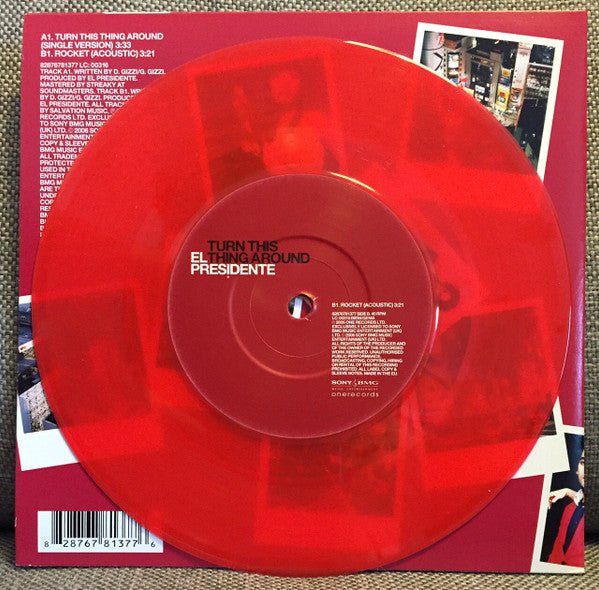 USED: El Presidente - Turn This Thing Around (7", Single, Red) - Used - Used