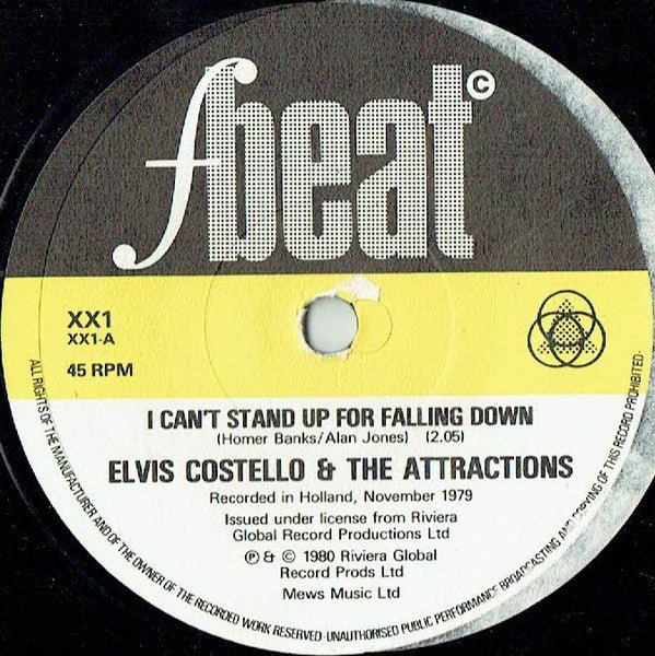 USED: Elvis Costello And The Attractions* - I Can't Stand Up For Falling Down (7", Single) - Used - Used