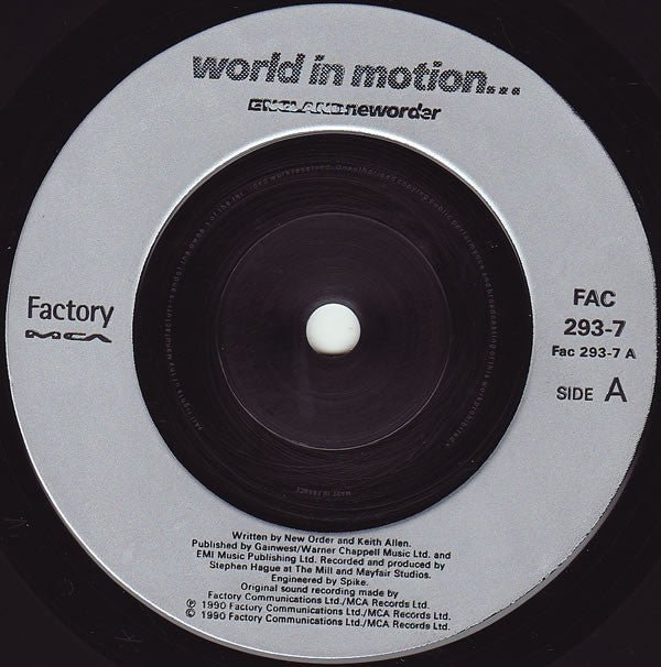 USED: Englandneworder* - World In Motion... (7", Single, Sil) - Used - Used