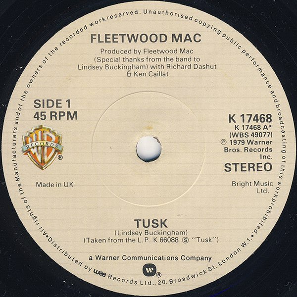 USED: Fleetwood Mac - Tusk (7", Single) - Used - Used
