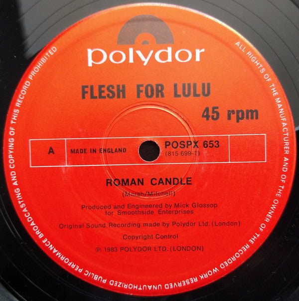 USED: Flesh For Lulu - Roman Candle EP (12", EP) - Used - Used