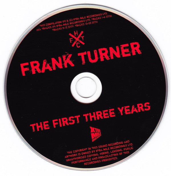 USED: Frank Turner - The First Three Years (CD, Comp, RE) - Used - Used