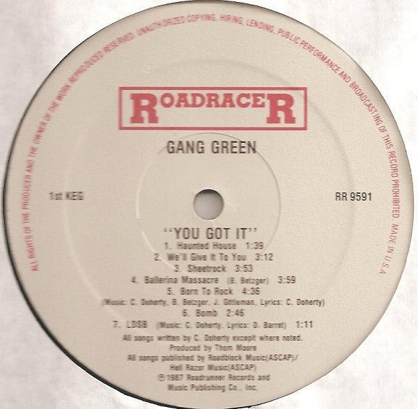 USED: Gang Green - You Got It (LP, Album) - Used - Used