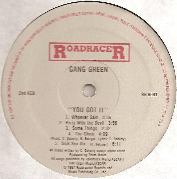 USED: Gang Green - You Got It (LP, Album) - Used - Used