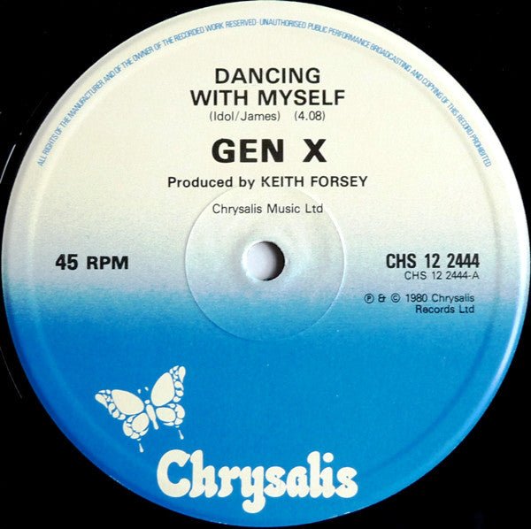 USED: Gen X* - Dancing With Myself (12", Single) - Chrysalis