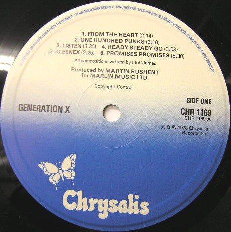 USED: Generation X (4) - Generation X (LP, Album, Top) - Chrysalis