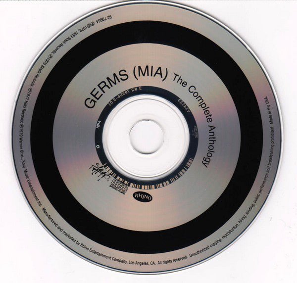 USED: Germs - (MIA) The Complete Anthology (CD, Album, Comp, RE) - Used - Used