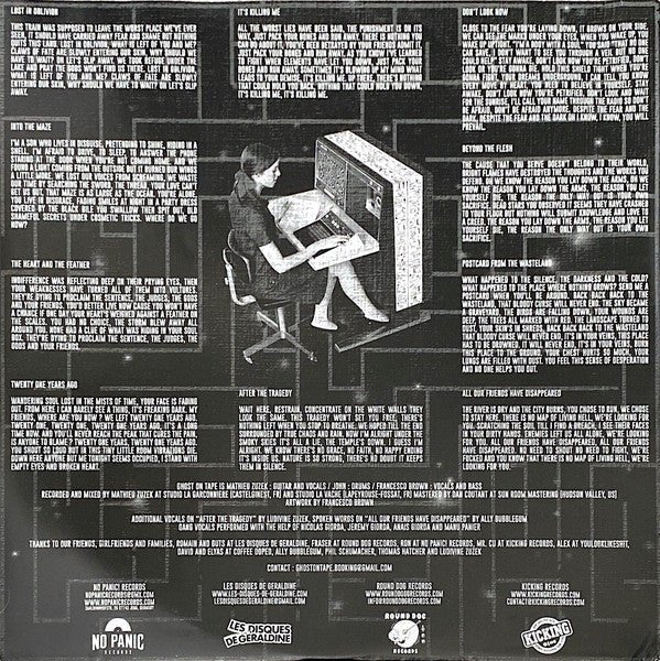 USED: Ghost On Tape - Into The Maze (LP, Album, Bla) - No Panic! Records, Round Dog Records, Les Disques De Géraldine, Kicking Records