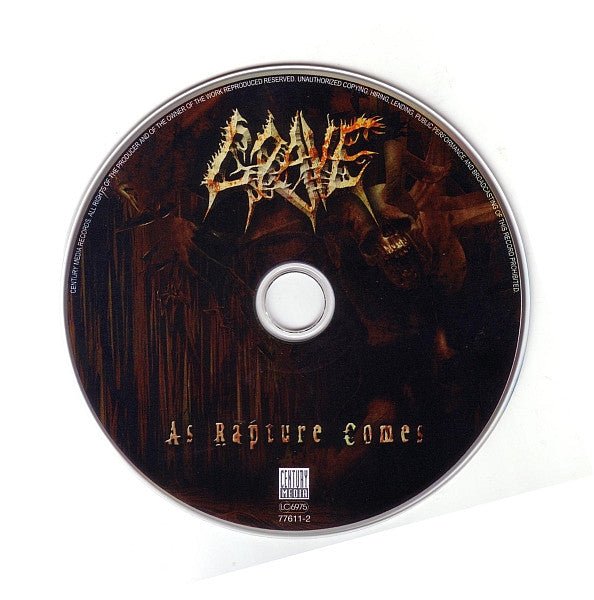 USED: Grave - As Rapture Comes (CD, Album) - Used - Used