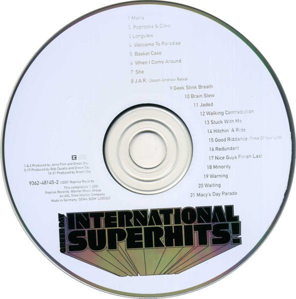 USED: Green Day - International Superhits! (CD, Comp) - Used - Used