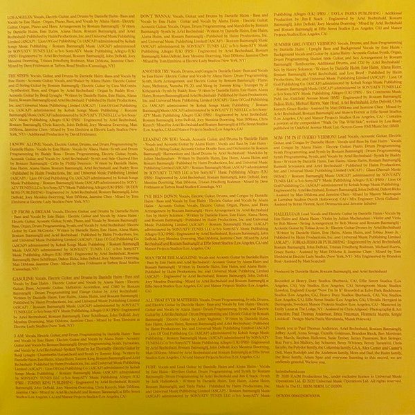 USED: Haim (2) - Women In Music Pt. III (2x12", Album, Ltd, Yel) - Used - Used