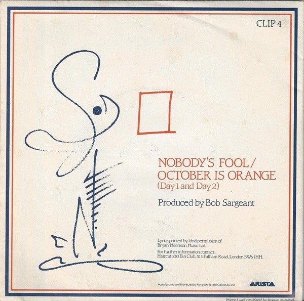 USED: Haircut One Hundred - Nobody's Fool (7", Single, Ltd, Pos) - Used - Used