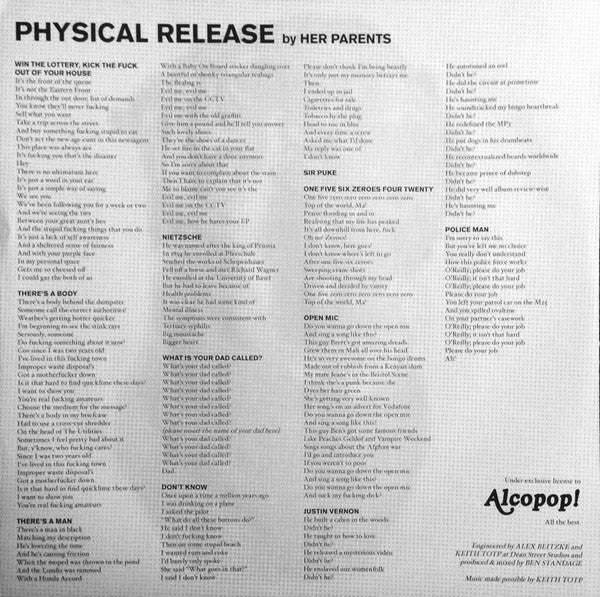 USED: Her Parents - Happy Birthday/Physical Release (LP, Comp) - Used - Used