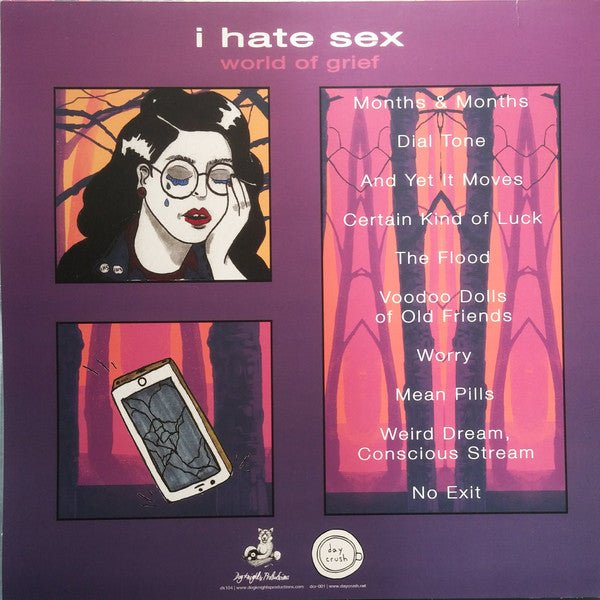 USED: I Hate Sex - World Of Grief (12", Album, Ora) - Used - Used