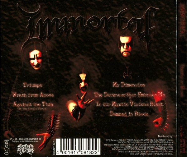 USED: Immortal - Damned In Black (CD, Album, Dig) - Used - Used