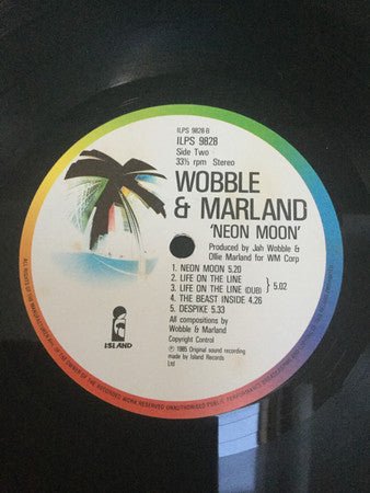 USED: Jah Wobble + Ollie Marland - Neon Moon (LP, Album) - Used - Used