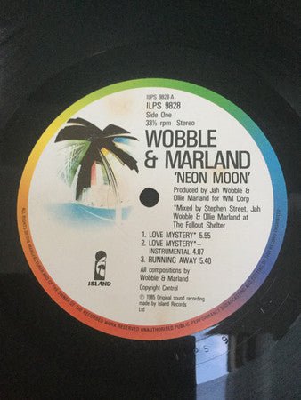 USED: Jah Wobble + Ollie Marland - Neon Moon (LP, Album) - Used - Used