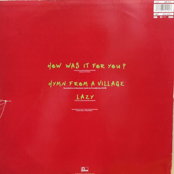 USED: James - How Was It For You? (12", Single) - Used - Used